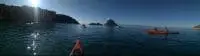 Ibiza kayak on the water Es Vedra